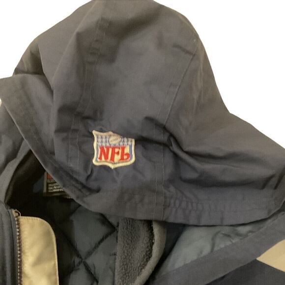 Dallas Cowboys Nike NFL Double Hooded Puffer Jacket Size XL RN 94878 CA 34428 - Picture 9 of 12